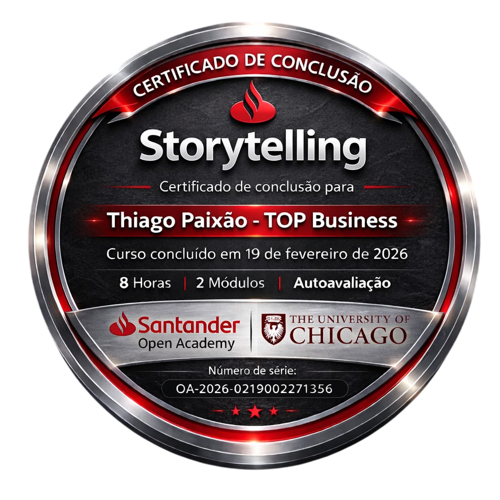 Certificação Storytelling Santander