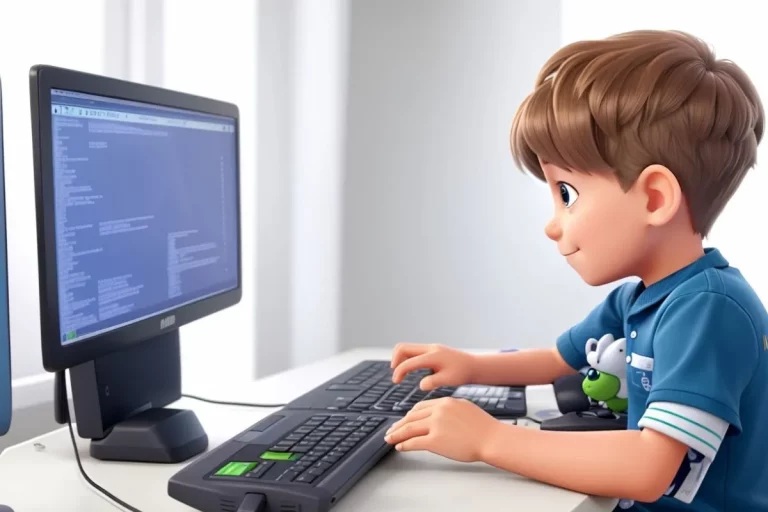 Criança Aprender Programação